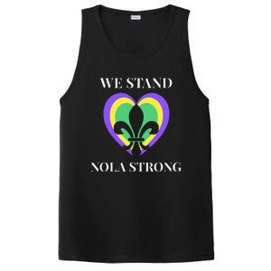 We Stand Nola Strong New Orleans PosiCharge Competitor Tank