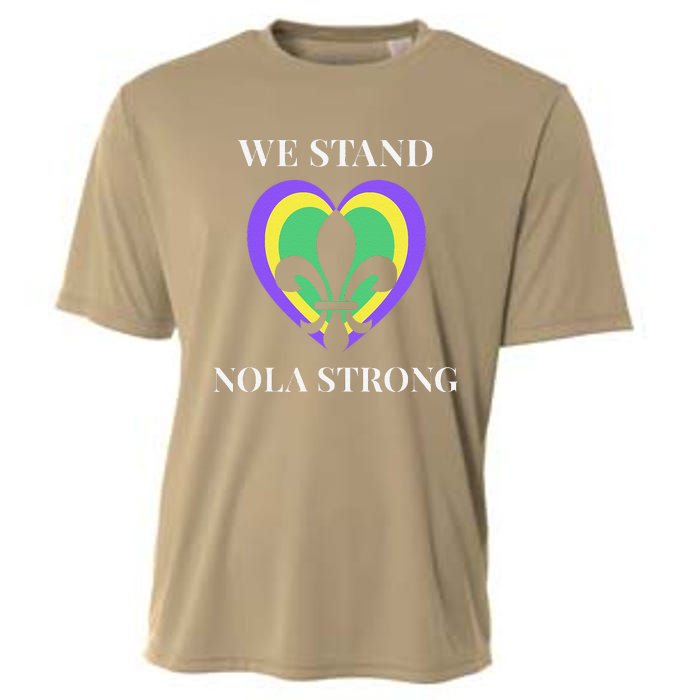 We Stand Nola Strong New Orleans Cooling Performance Crew T-Shirt