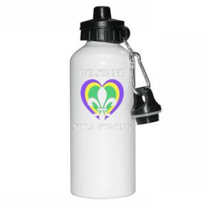 We Stand Nola Strong New Orleans Aluminum Water Bottle