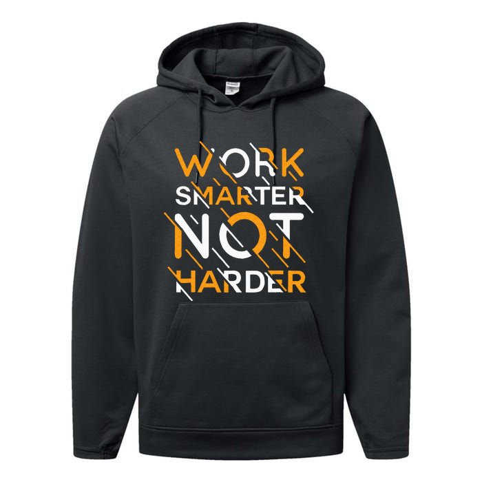 Work Smarter Not Harder Performance Fleece Hoodie