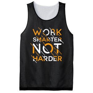 Work Smarter Not Harder Mesh Reversible Basketball Jersey Tank