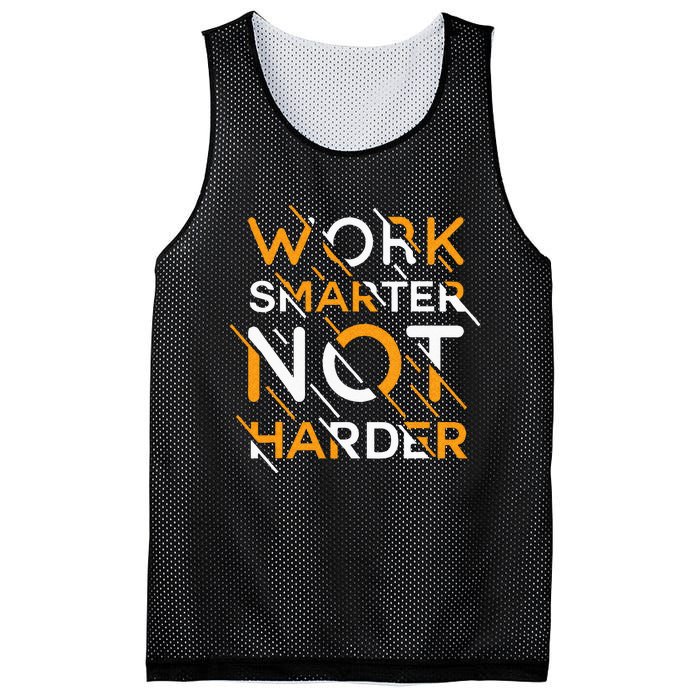 Work Smarter Not Harder Mesh Reversible Basketball Jersey Tank