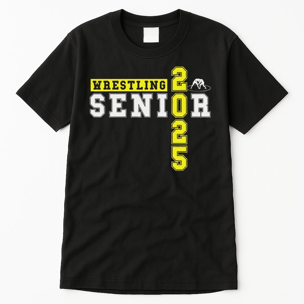 Wrestling Senior Night Wrestling Senior 2025 Graduation 22 Tall T-Shirt