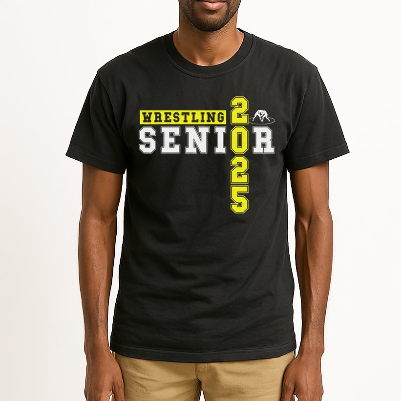 Wrestling Senior Night Wrestling Senior 2025 Graduation 22 Tall T-Shirt