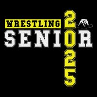 Wrestling Senior Night Wrestling Senior 2025 Graduation 22 Tall T-Shirt