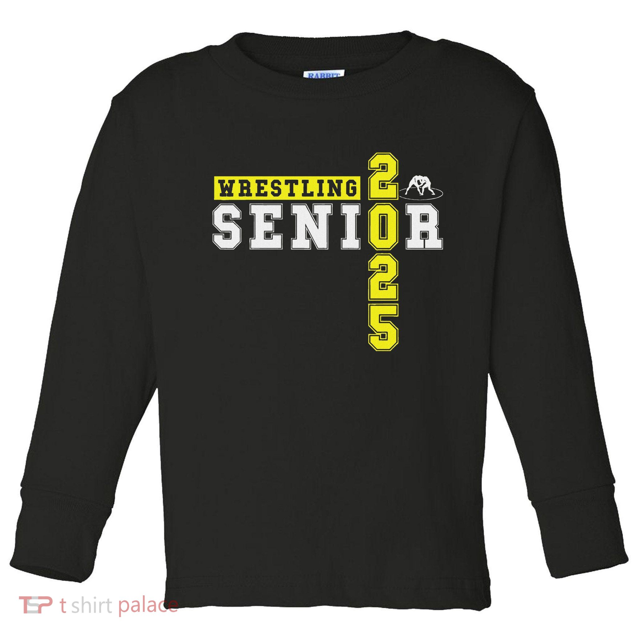 Wrestling Senior Night Wrestling Senior 2025 Graduation 22 Toddler Long Sleeve Shirt
