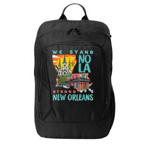 We Stand Nola Strong New Orleans Traveling Lovers Apparel City Backpack