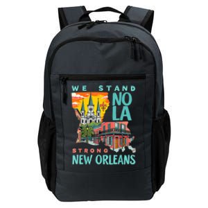 We Stand Nola Strong New Orleans Traveling Lovers Apparel Daily Commute Backpack