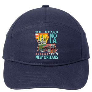 We Stand Nola Strong New Orleans Traveling Lovers Apparel 7-Panel Snapback Hat