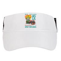 We Stand Nola Strong New Orleans Traveling Lovers Apparel Adult Drive Performance Visor