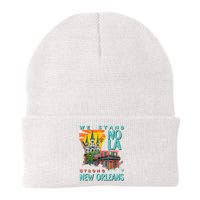 We Stand Nola Strong New Orleans Traveling Lovers Apparel Knit Cap Winter Beanie