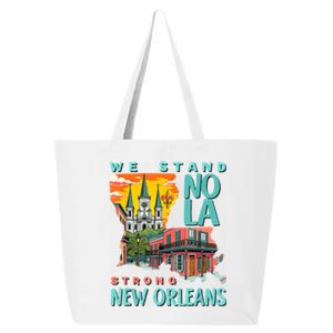 We Stand Nola Strong New Orleans Traveling Lovers Apparel 25L Jumbo Tote