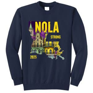 We Stand Nola Strong New Orleans Traveling Lovers Costume Tall Sweatshirt