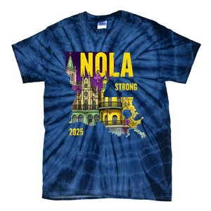 We Stand Nola Strong New Orleans Traveling Lovers Costume Tie-Dye T-Shirt