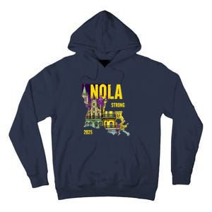 We Stand Nola Strong New Orleans Traveling Lovers Costume Tall Hoodie