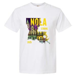 We Stand Nola Strong New Orleans Traveling Lovers Costume Garment-Dyed Heavyweight T-Shirt