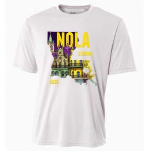 We Stand Nola Strong New Orleans Traveling Lovers Costume Cooling Performance Crew T-Shirt