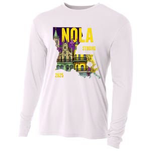 We Stand Nola Strong New Orleans Traveling Lovers Costume Cooling Performance Long Sleeve Crew