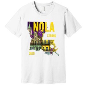 We Stand Nola Strong New Orleans Traveling Lovers Costume Premium T-Shirt