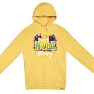 We Stand Nola Strong New Orleans Traveling Lovers Costume Premium Pullover Hoodie