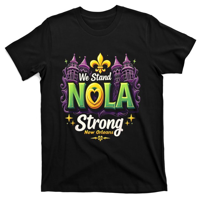 We Stand Nola Strong New Orleans Traveling Lovers Costume T-Shirt