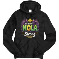 We Stand Nola Strong New Orleans Traveling Lovers Costume Tie Dye Hoodie