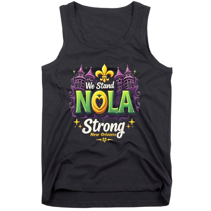 We Stand Nola Strong New Orleans Traveling Lovers Costume Tank Top