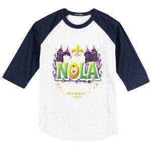 We Stand Nola Strong New Orleans Traveling Lovers Costume Baseball Sleeve Shirt