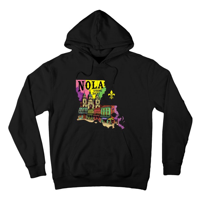 We Stand Nola Strong New Orleans Traveling Lovers Design Hoodie