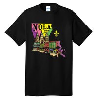 We Stand Nola Strong New Orleans Traveling Lovers Design Tall T-Shirt