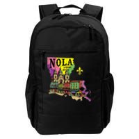 We Stand Nola Strong New Orleans Traveling Lovers Design Daily Commute Backpack