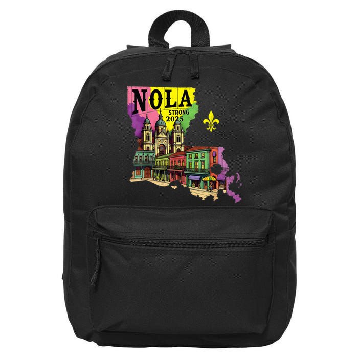 We Stand Nola Strong New Orleans Traveling Lovers Design 16 in Basic Backpack