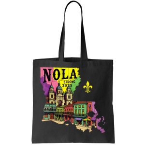 We Stand Nola Strong New Orleans Traveling Lovers Design Tote Bag