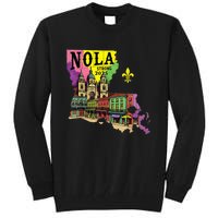 We Stand Nola Strong New Orleans Traveling Lovers Design Tall Sweatshirt