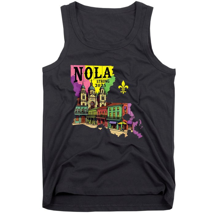 We Stand Nola Strong New Orleans Traveling Lovers Design Tank Top