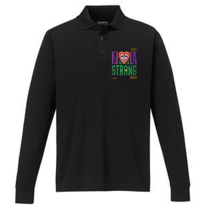 We Stand Nola Strong Nola Strong Support New Orleans Performance Long Sleeve Polo