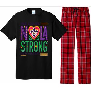 We Stand Nola Strong Nola Strong Support New Orleans Pajama Set