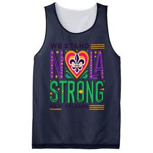 We Stand Nola Strong Nola Strong Support New Orleans Mesh Reversible Basketball Jersey Tank