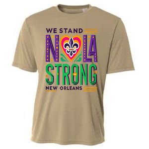 We Stand Nola Strong Nola Strong Support New Orleans Cooling Performance Crew T-Shirt