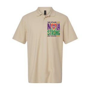 We Stand Nola Strong Nola Strong Support New Orleans Softstyle Adult Sport Polo