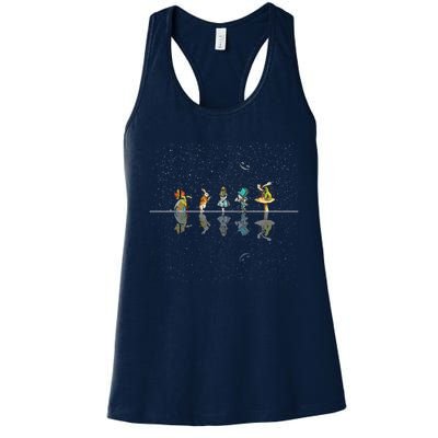 Wonderland Starry Night Alice In Wonderland Women's Racerback Tank