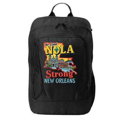 We Stand Nola Strong New Orleans Traveling Lovers Graphic City Backpack