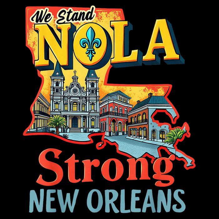 We Stand Nola Strong New Orleans Traveling Lovers Graphic Backpack