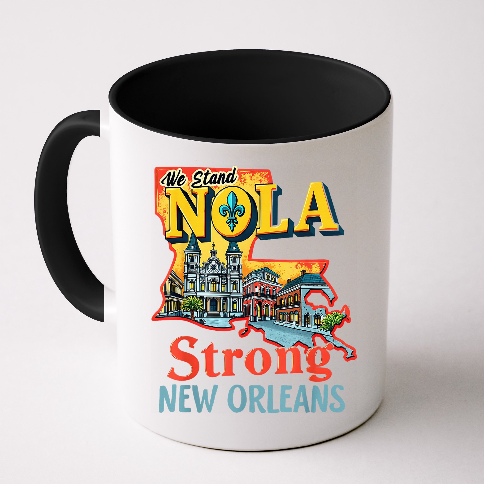 We Stand Nola Strong New Orleans Traveling Lovers Graphic Mug