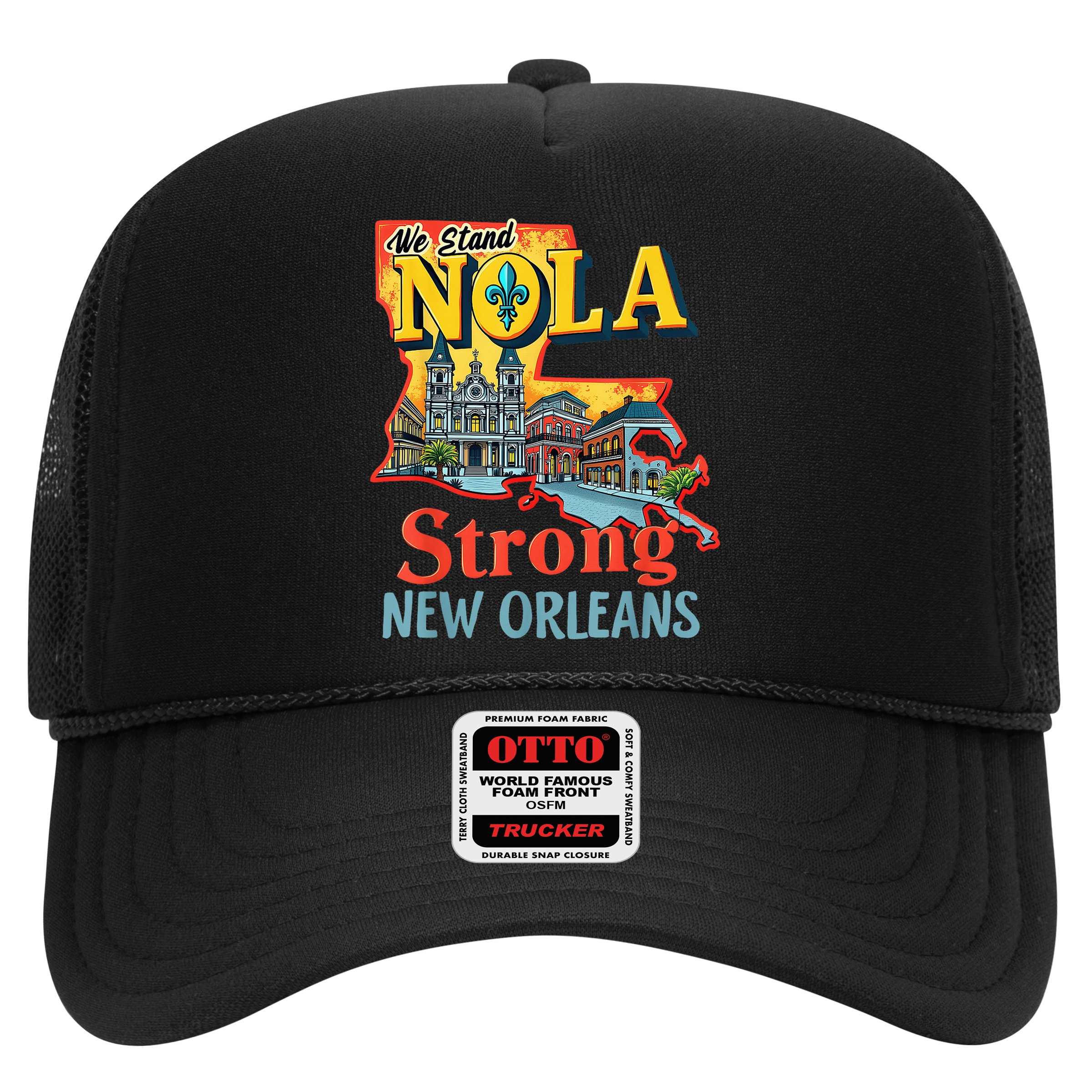 We Stand Nola Strong New Orleans Traveling Lovers Graphic Hat