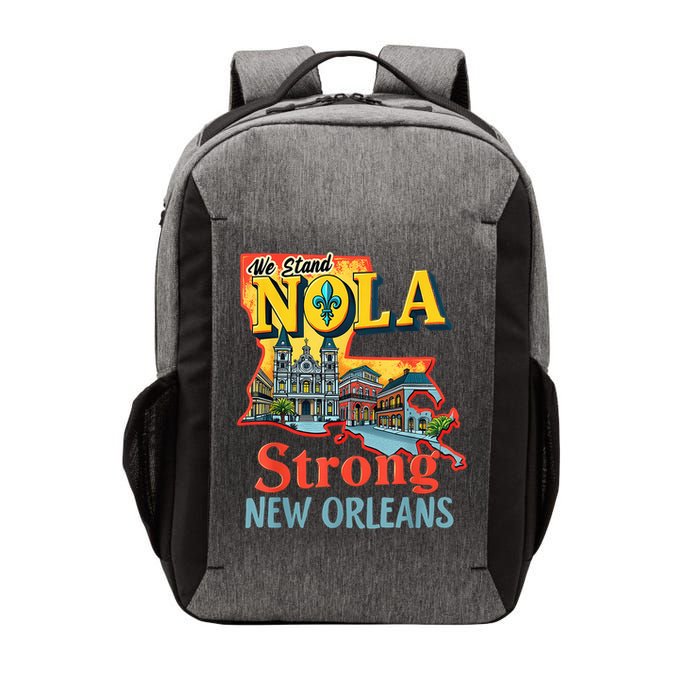 We Stand Nola Strong New Orleans Traveling Lovers Graphic Vector Backpack