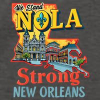We Stand Nola Strong New Orleans Traveling Lovers Graphic Vector Backpack