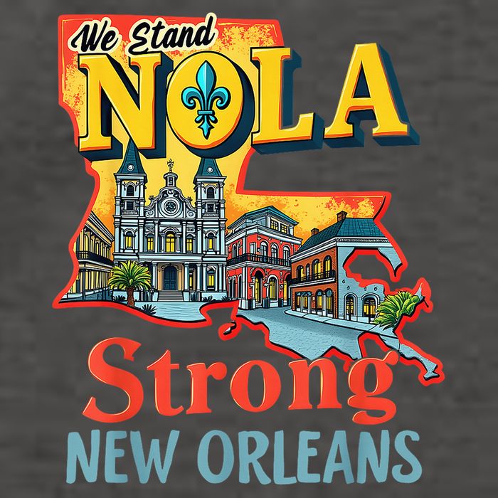 We Stand Nola Strong New Orleans Traveling Lovers Graphic Vector Backpack