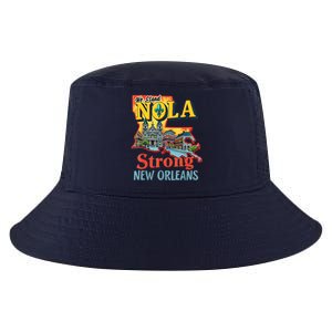 We Stand Nola Strong New Orleans Traveling Lovers Graphic Cool Comfort Performance Bucket Hat