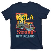 We Stand Nola Strong New Orleans Traveling Lovers Graphic T-Shirt